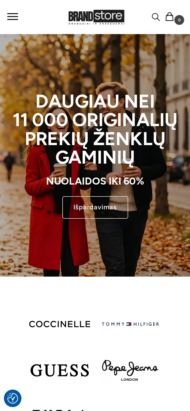 brandstore.lt pradinis puslapis telefone