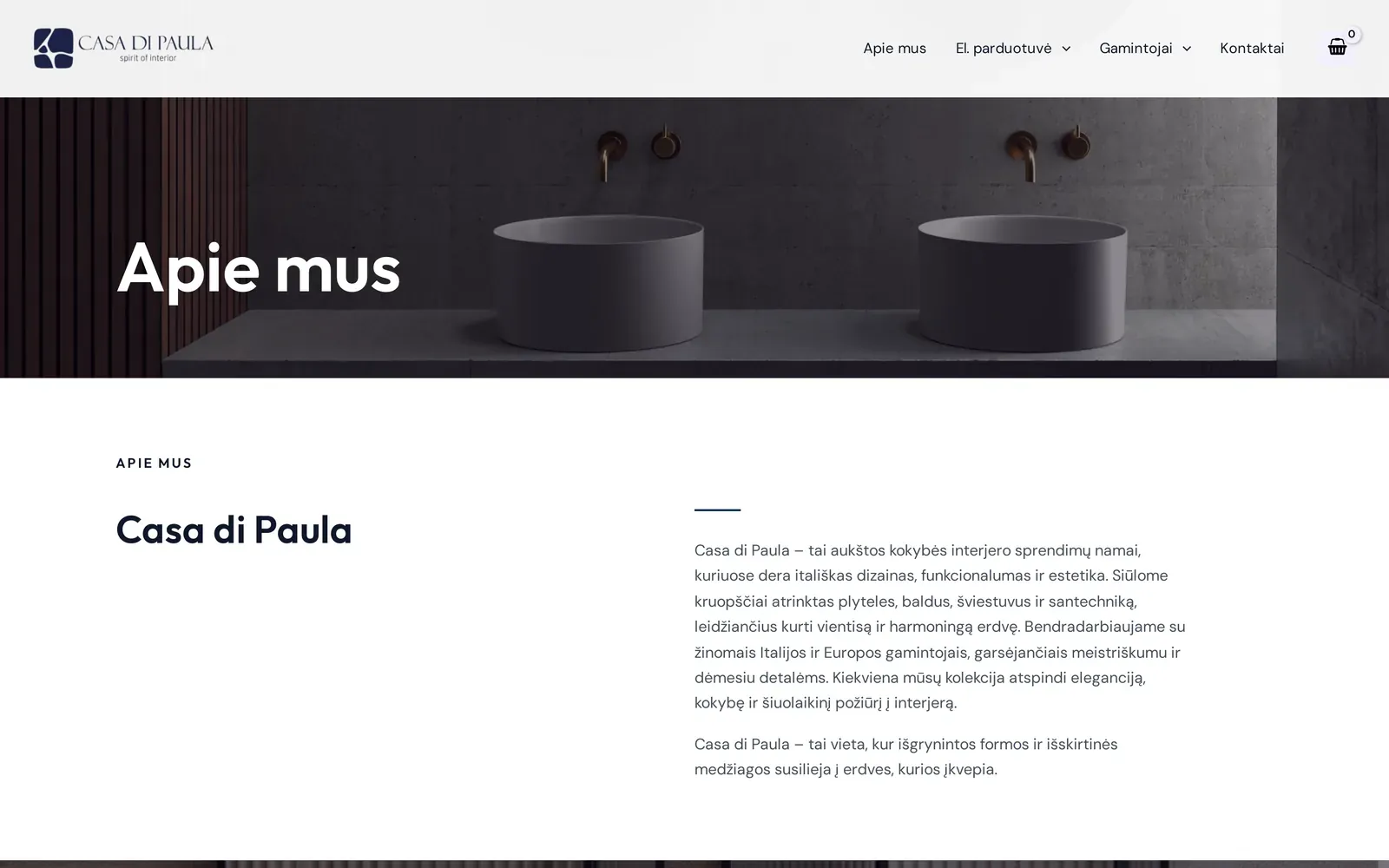 casadipaula.lt – puslapis „apie mus“