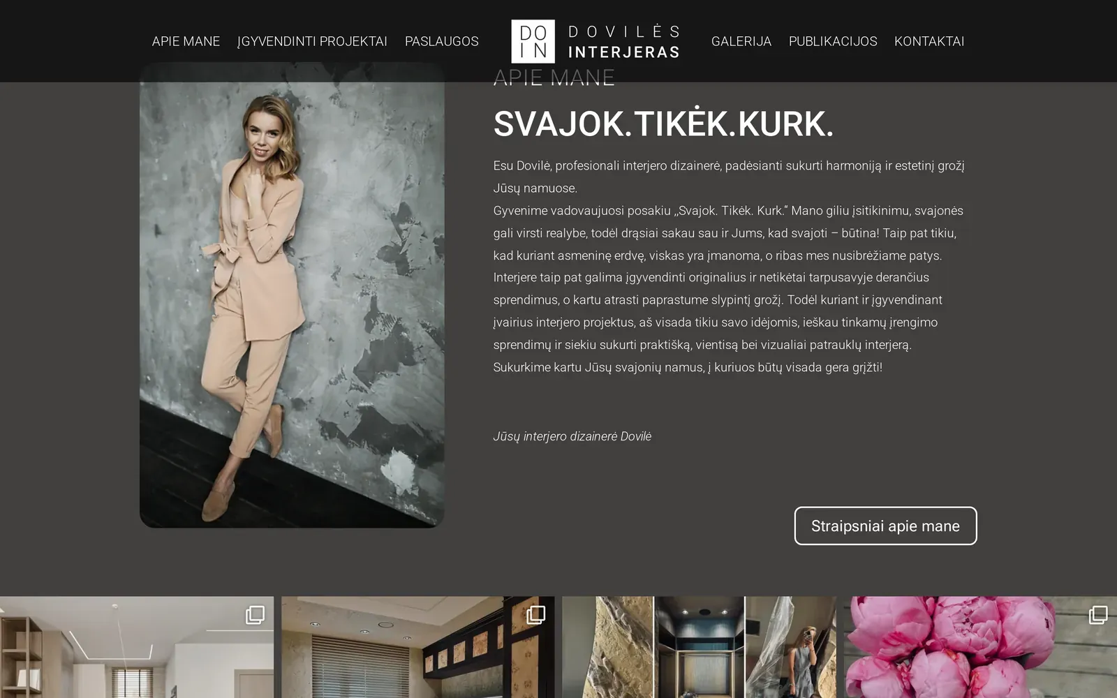 doin.lt – pradinio puslapio sekcija