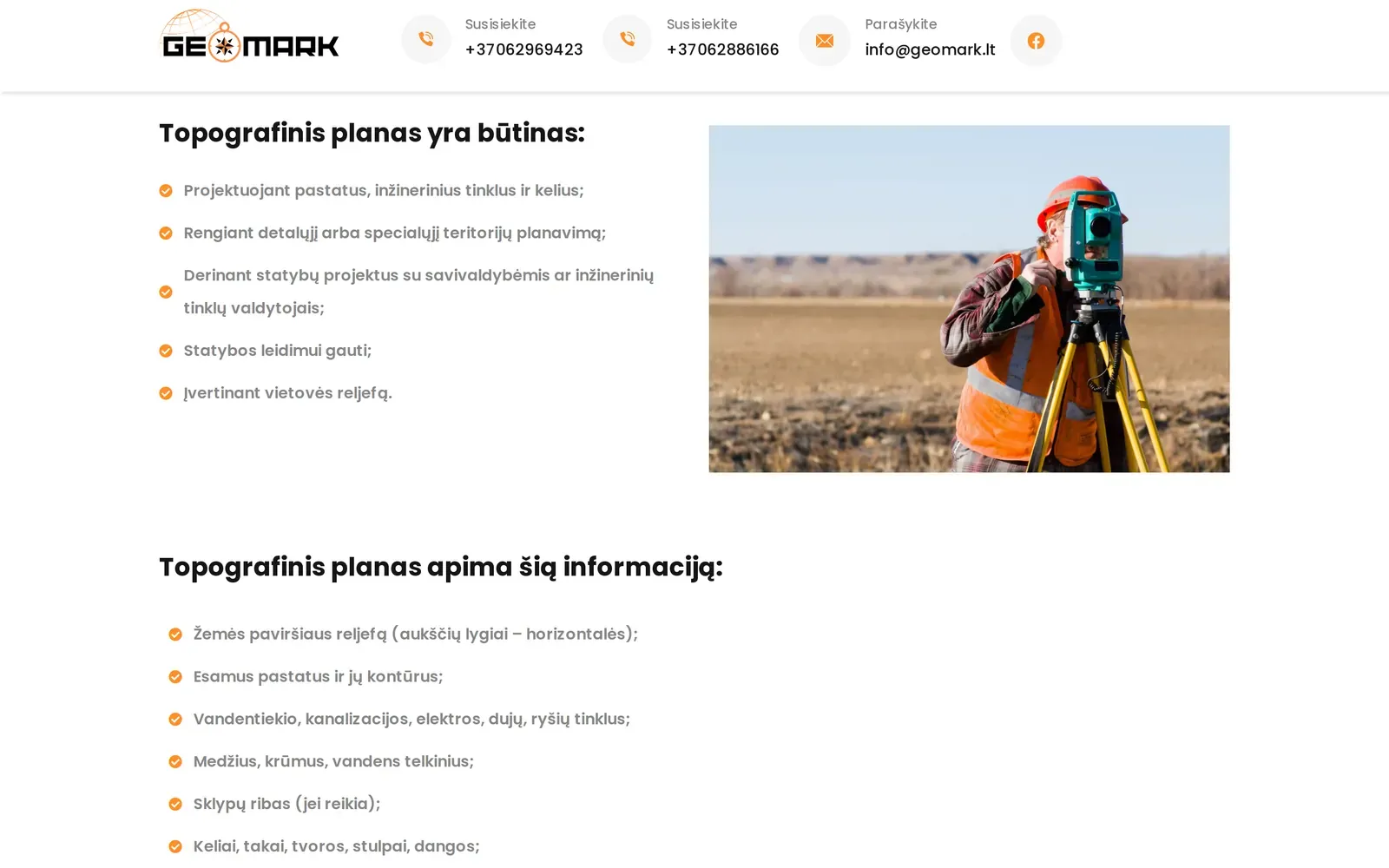 geomark.lt – topografinis planas