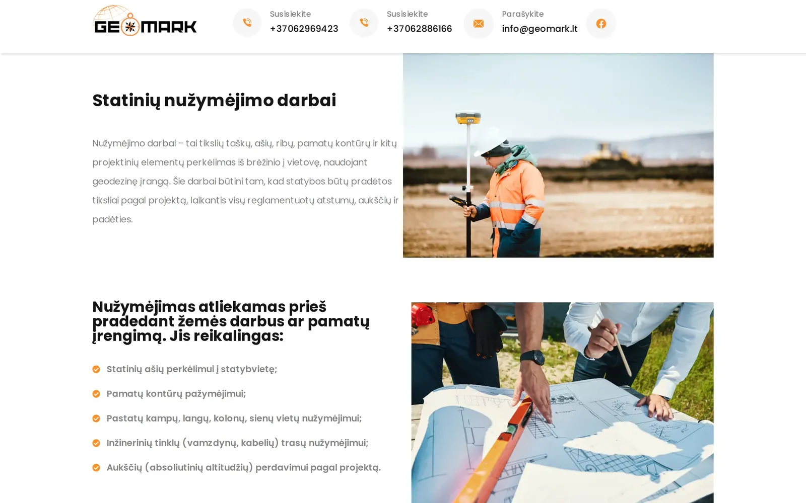 geomark.lt – statinių nužymėjimas