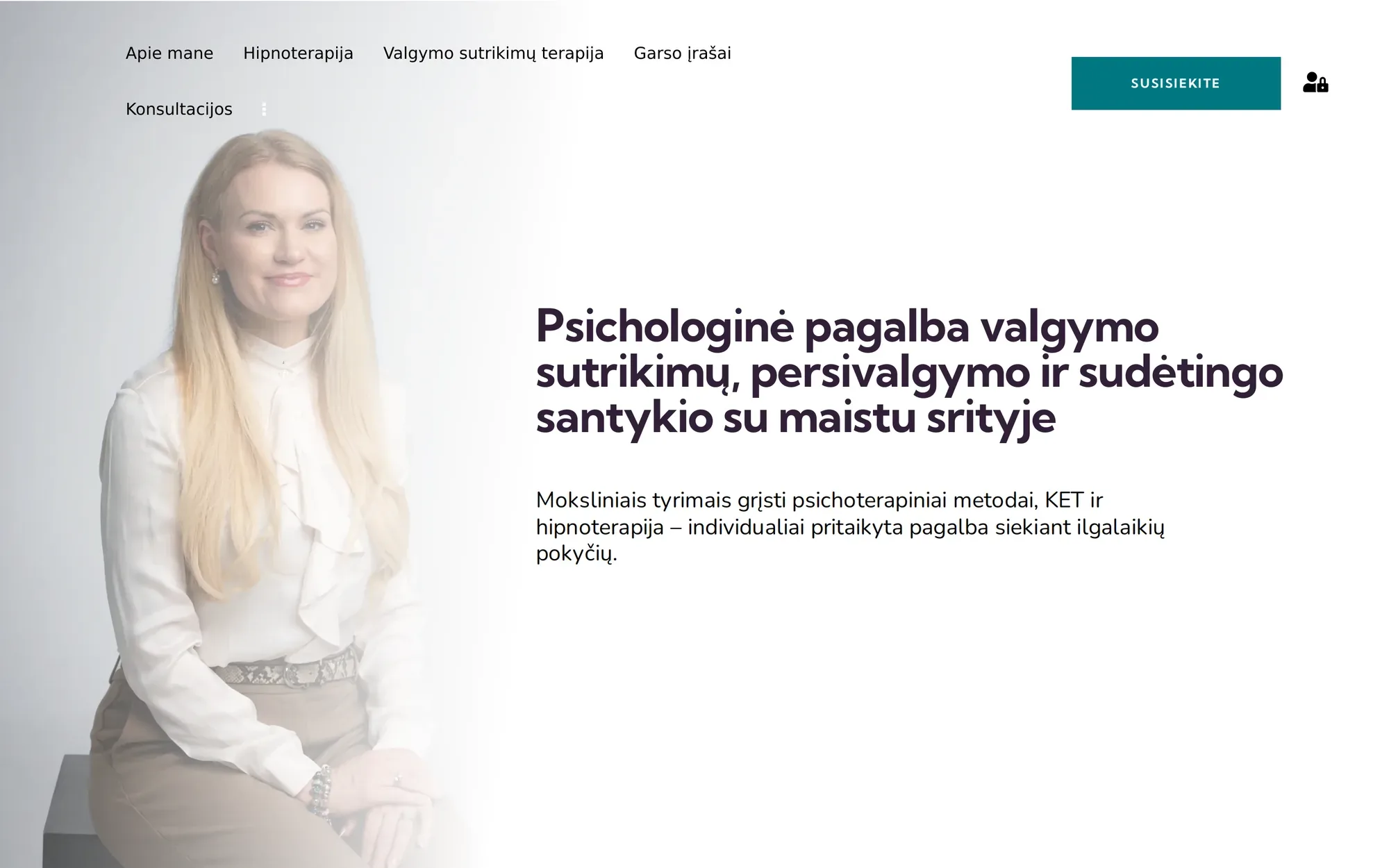 hypnokodas.lt pradinis puslapis kompiuteryje