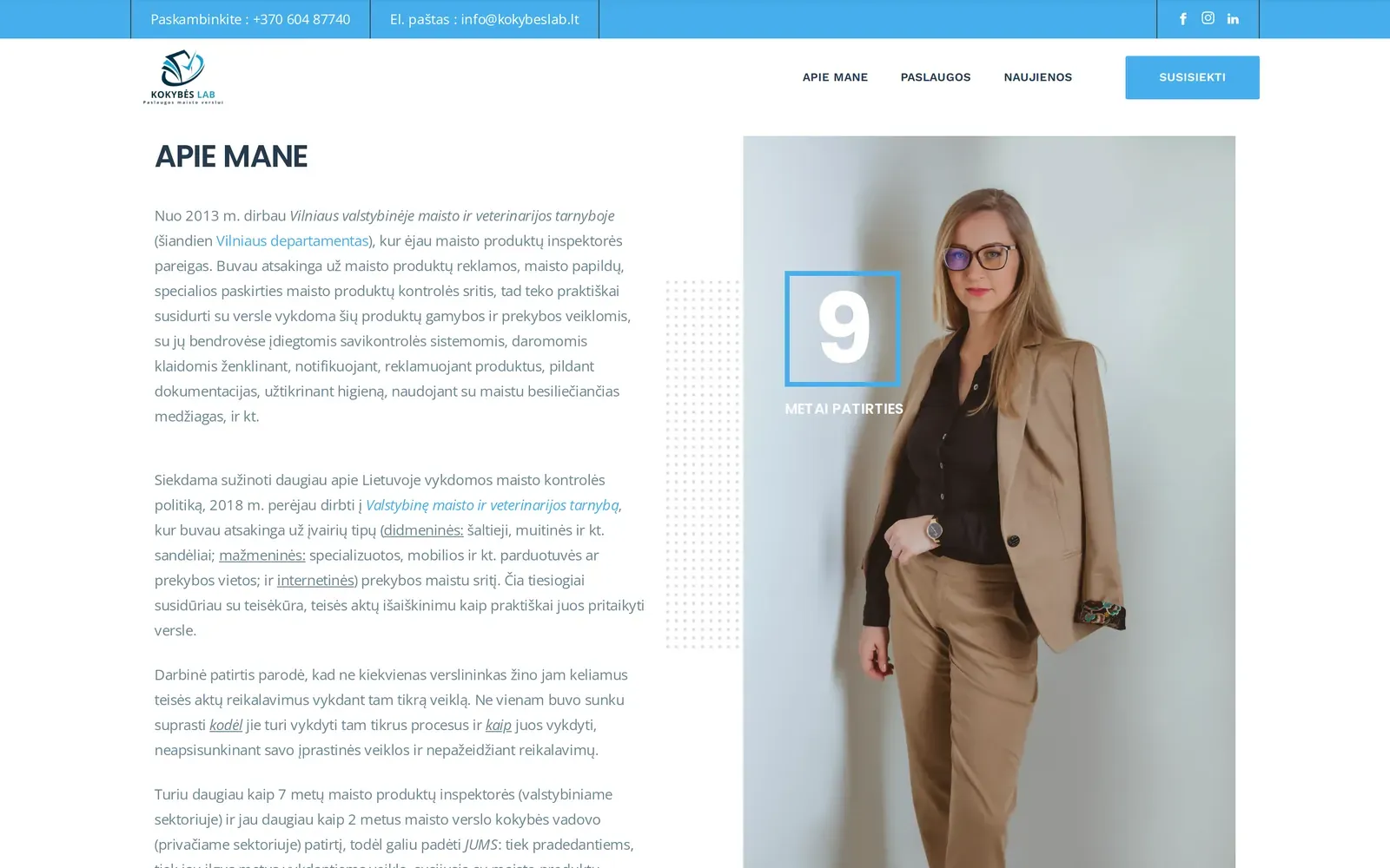 kokybeslab.lt – apie mane