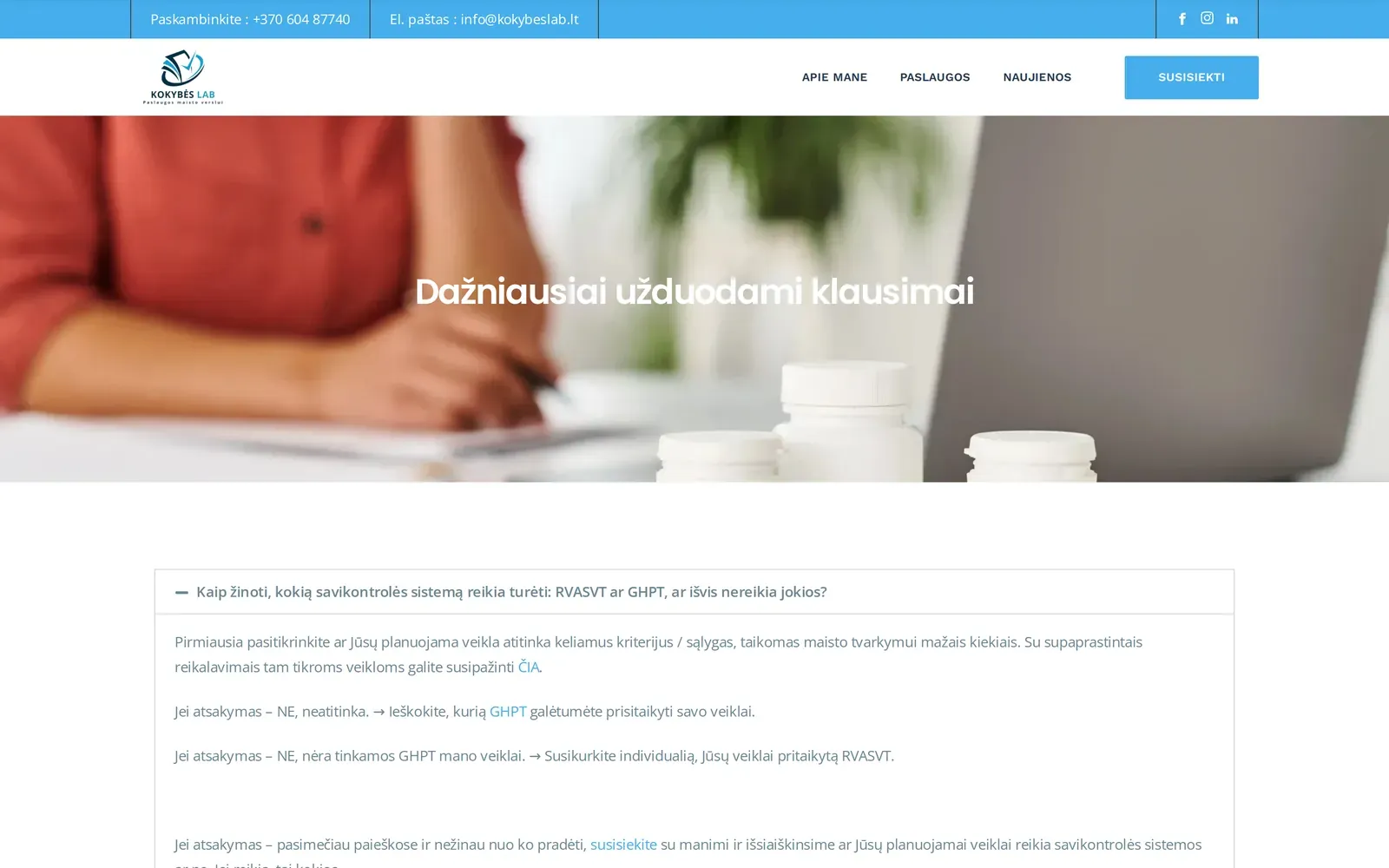 kokybeslab.lt – dažniausiai užduodami klausimai