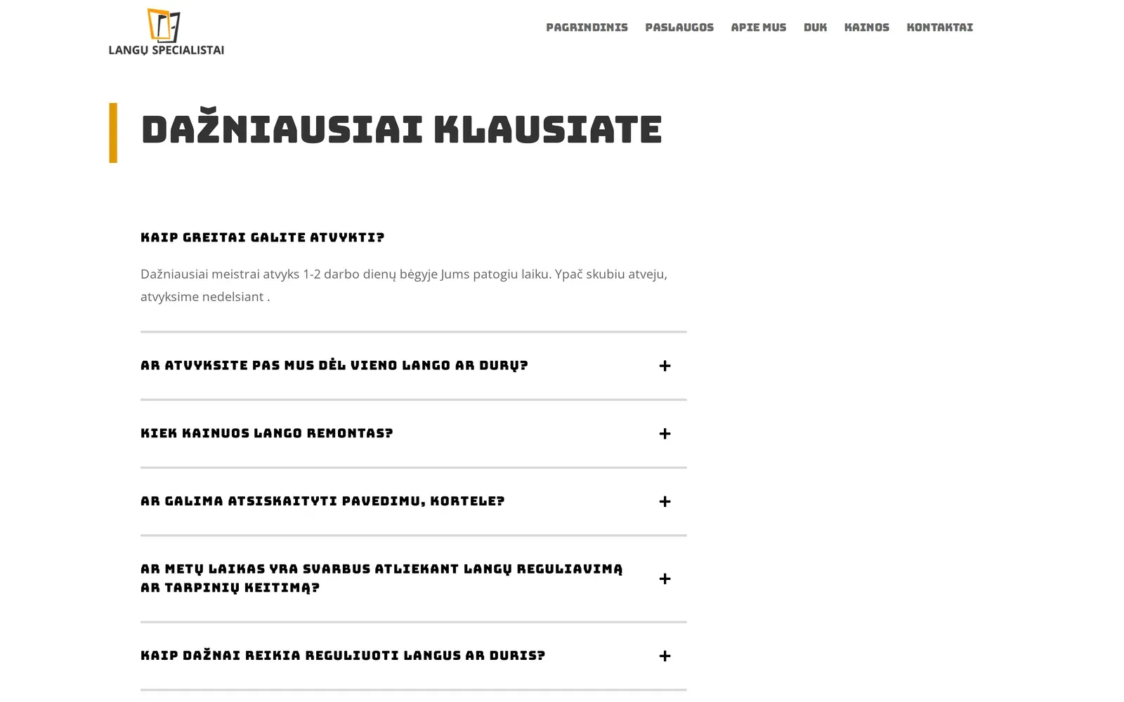 languspecialistai.lt – dažniausiai klausiate