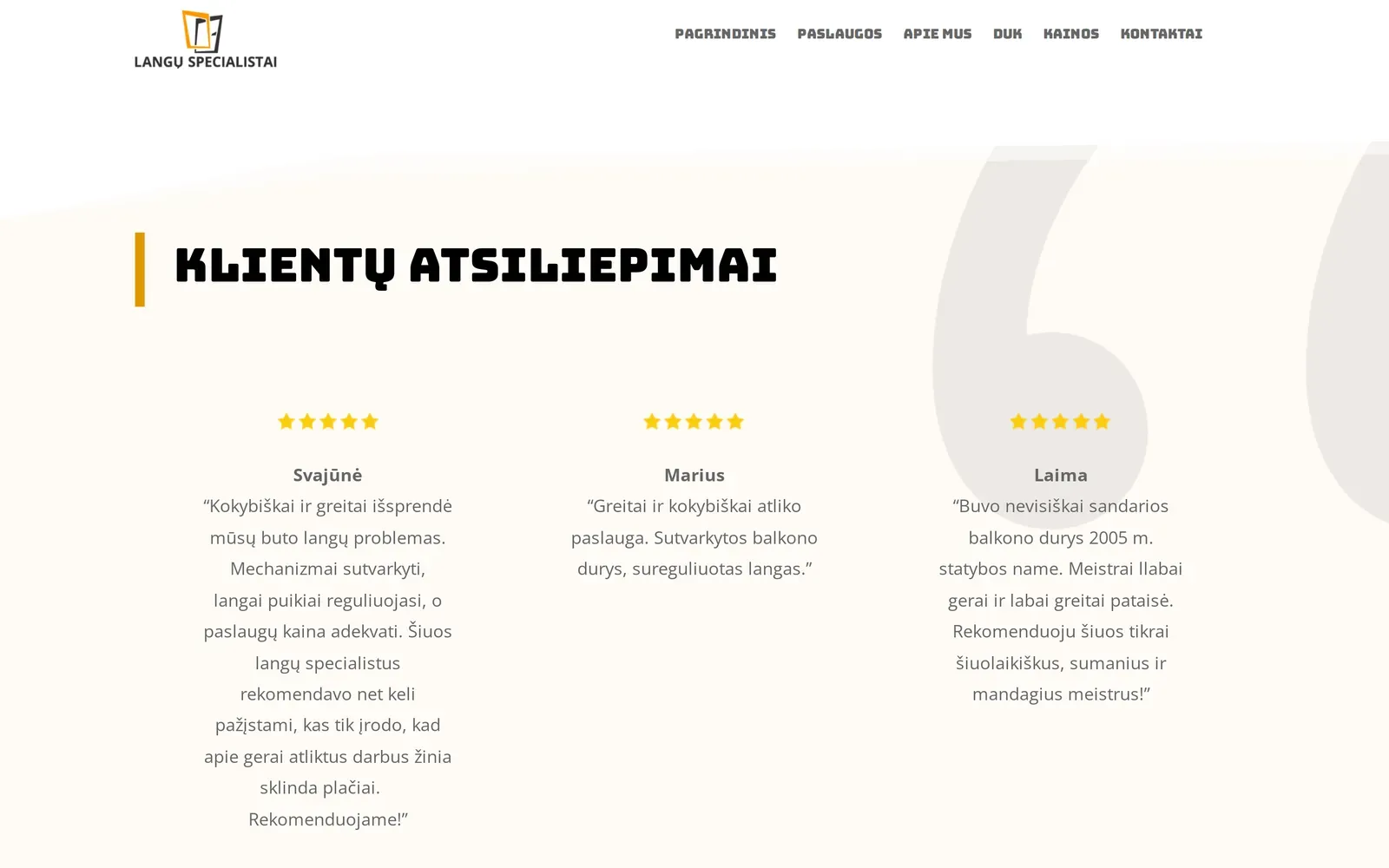 languspecialistai.lt – klientų atsiliepimai