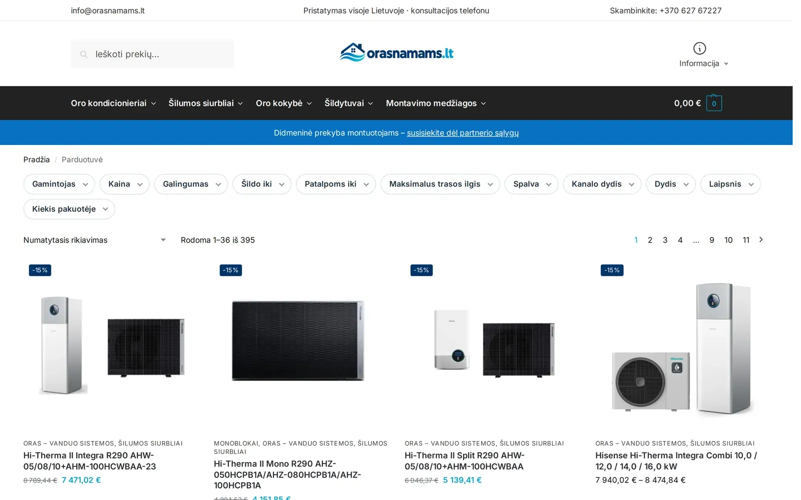 orasnamams.lt – parduotuvės katalogas