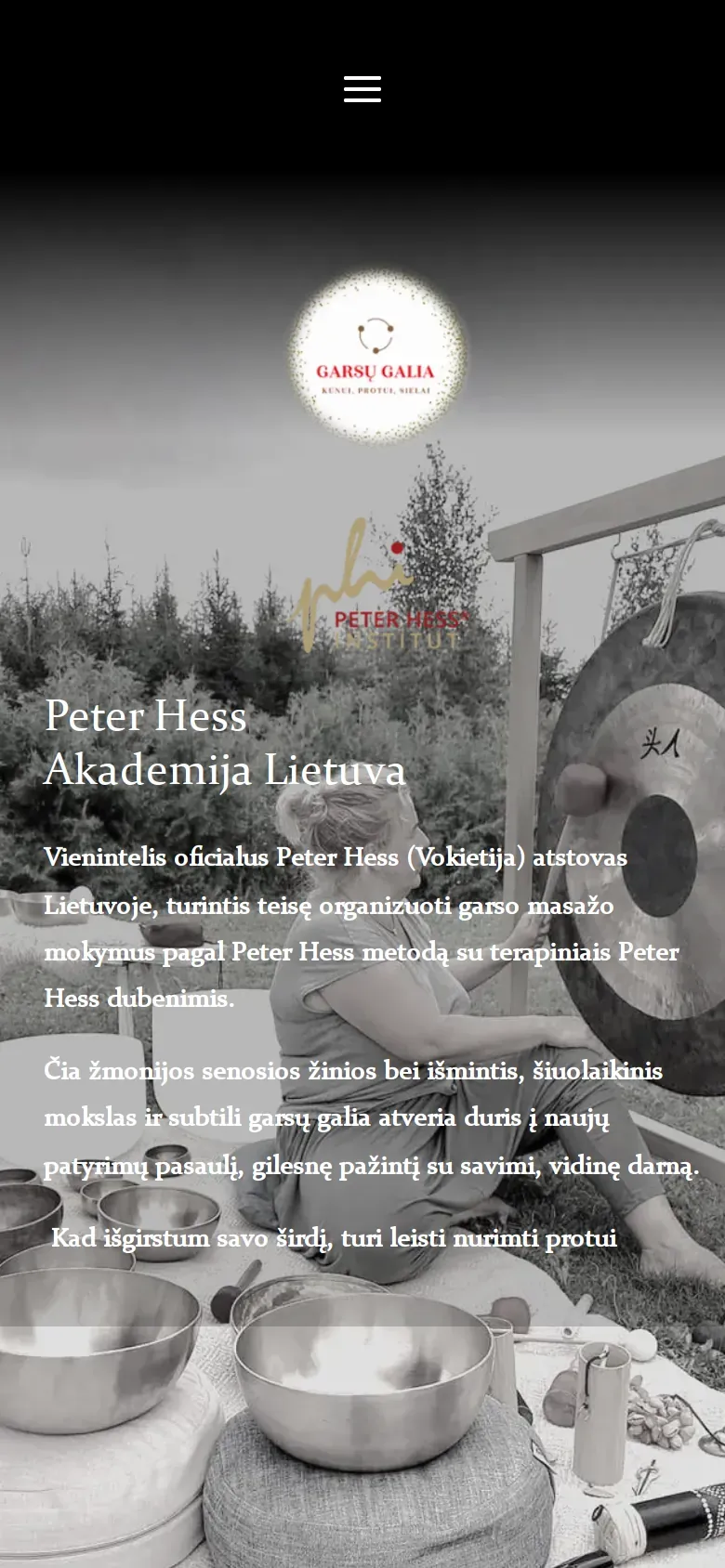 peterhess-akademija.lt pradinis puslapis telefone