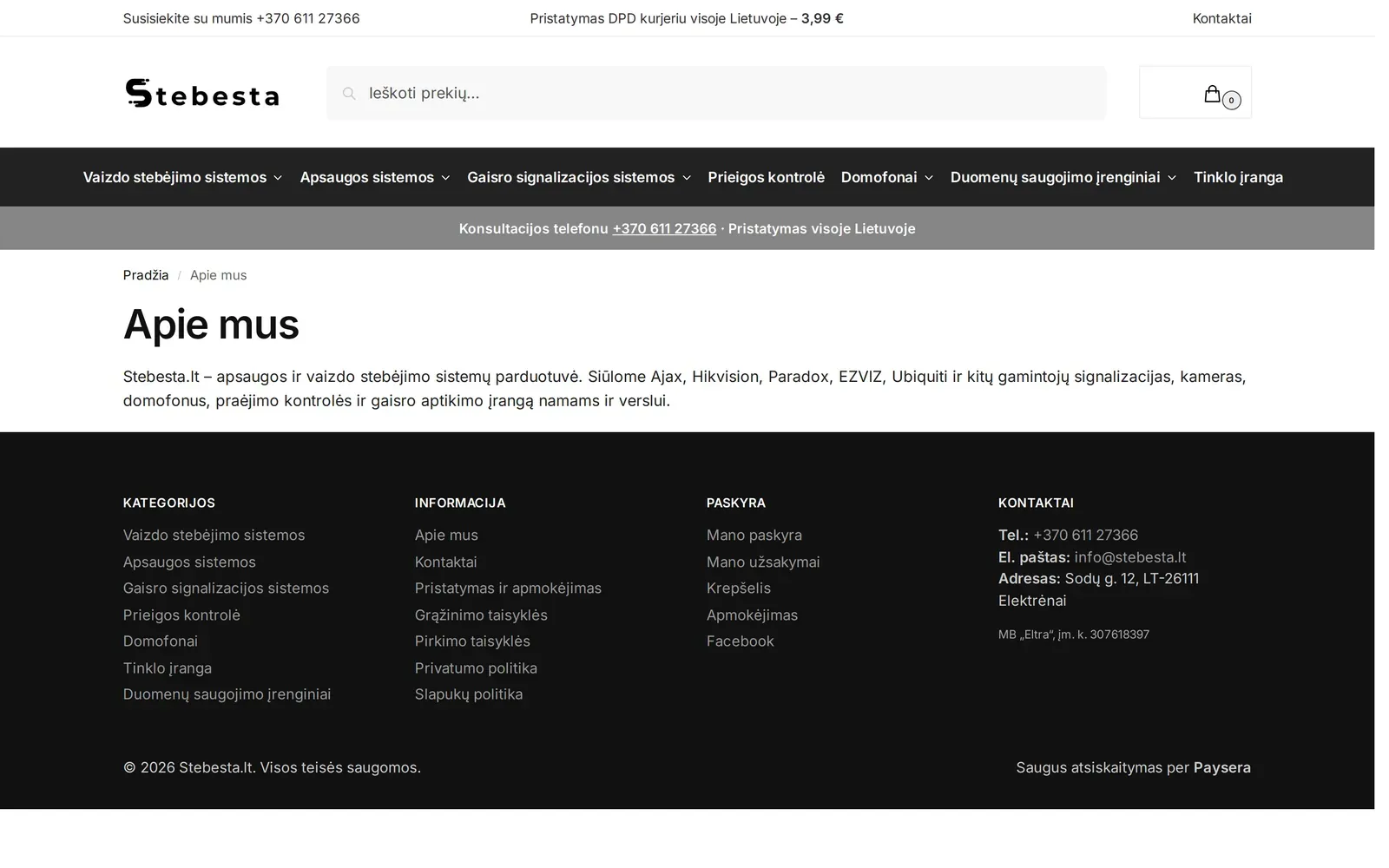 stebesta.lt – puslapis „apie mus“