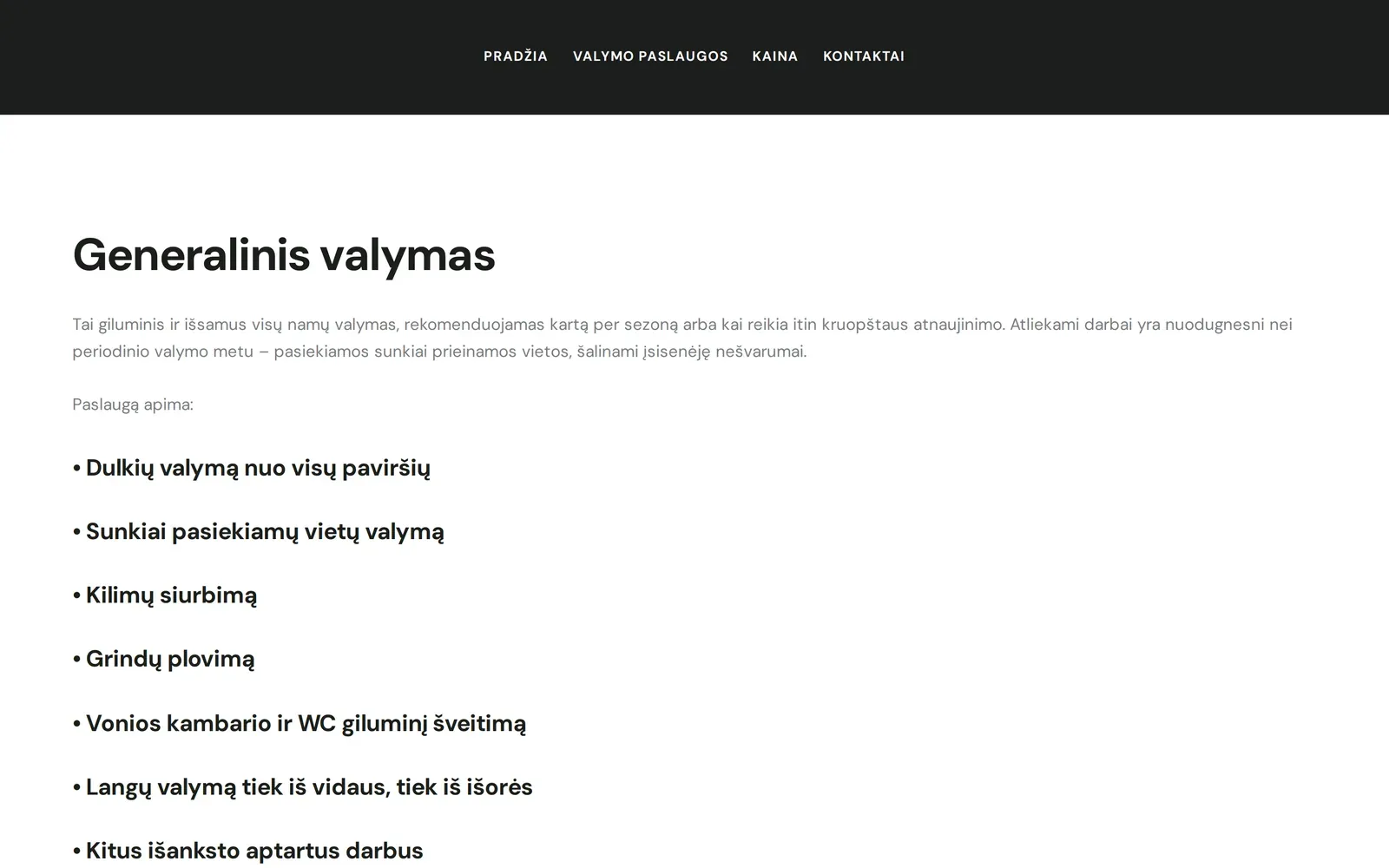 valymopaslaugos.com – paslauga – generalinis valymas